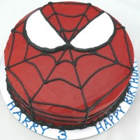 Superheroes - Spiderman Face Cake